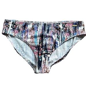 Sunseeker Australia Floral Microfibre Bikini Swim Bottom Sz 14 NWT